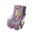 thumbnail image 4 of Aloha Soft Flannel Fleece Blanket, Hand Lettering with Hibiscus Lily Plumeria Flowers and Palm Leaves on Pink Backdrop, Cozy Plush for Indoor and Outdoor Use, 70" x 90", Multicolor, by Ambesonne, 4 of 6