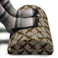 thumbnail image 3 of Renaissance Foot Rest, Vintage Damask Classic Floral in Earth Tones Baroque Revival Feminine, Non-Slip Backing Adjustable Ergonomic Memory Foam Leg Support for Office, Green Brown White, by Ambesonne, 3 of 5