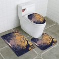 thumbnail image 1 of ABPHQTO Escena nocturna bosque otoñal Juego de alfombras de baño de 3 piezas Alfombra de baño Alfombra de contorno y tapa de inodoro ABPHQTO Cont-CHAPPLE-35024, 1 of 2