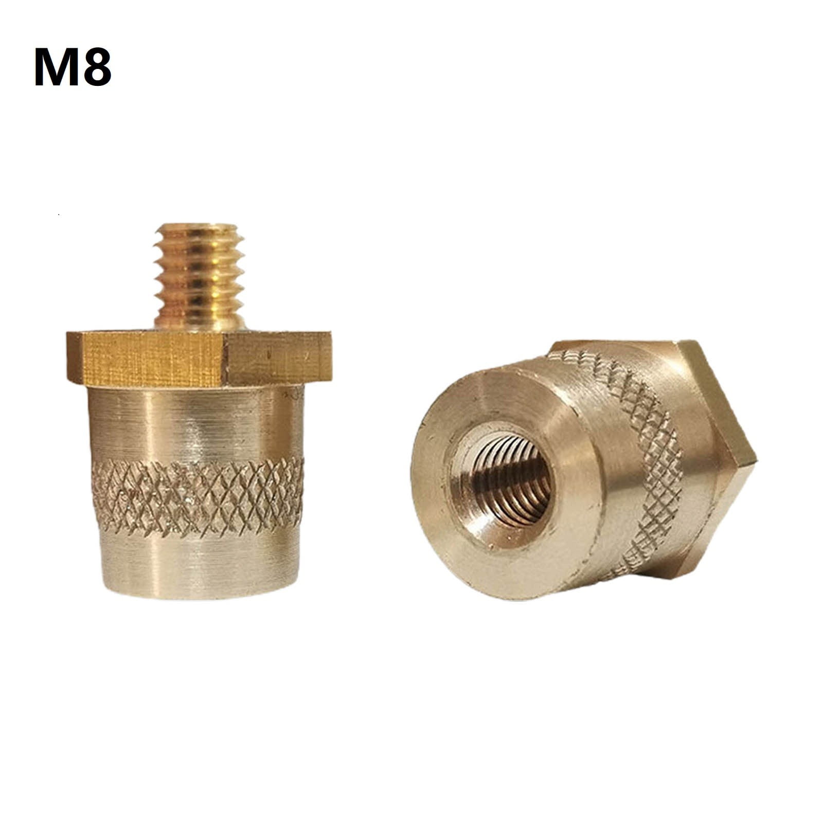 Battery Pole Adaptor Pair with Male Thread M6,Battery Terminal Connectors Set