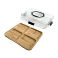 thumbnail image 2 of TISHITA Box Cutting Board Rectangle Portable with Lid Bamboo Cheese Board Serving Tray, for Steak Cheese Meat Fruit Bread , 4, 2 of 8