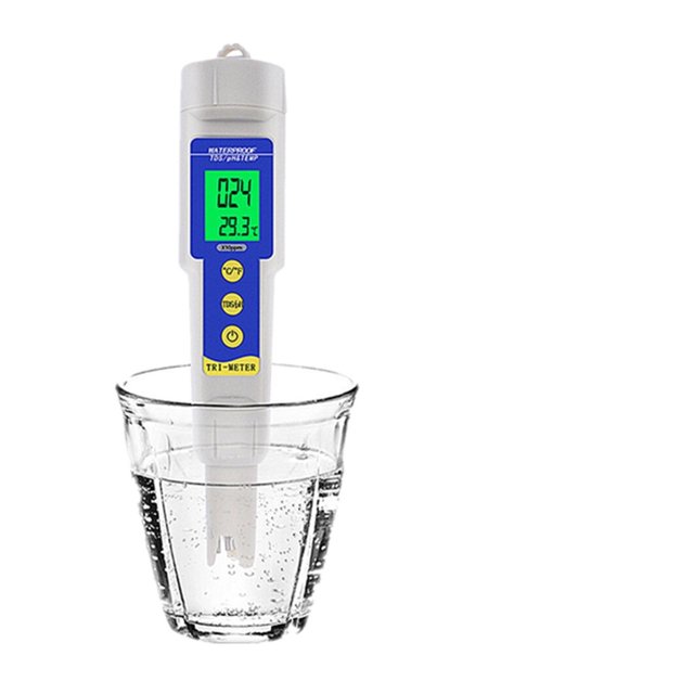 4 IN 1 TDS PH EC Temp Meter PH Tester Water Quality Testing Temperature Monitor Pen Acid Base Measurement Tools