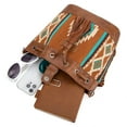 thumbnail image 4 of Wrangler Hobo Bags for Women Designer Bucket Purses Western Shoulder Handbags, Brown, 4 of 7
