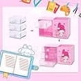 thumbnail image 4 of Anime Melody Desktop Desk Cartoon Office Supplies Container Pen Holder for Desk Cute Pencil Cup Pot Makeup Brush Holder Mini Box Pink, 4 of 5