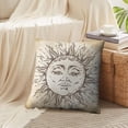 thumbnail image 4 of LALILO Throw Pillow Covers Antique Art Sun Boho Chic Tattoo Cushion Cover 18" x 18", 1503 Pack, 4 of 6
