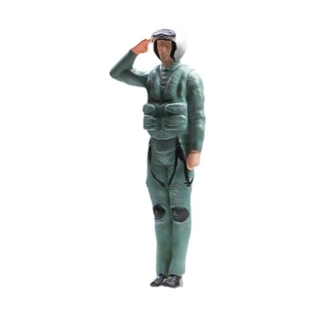 Figuras de piloto en miniatura 1/64 Figuras de personas para accesorios de fotografía Micropaisajes Masculino
