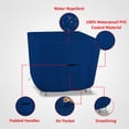 thumbnail image 3 of Square Patio Table Cover 18 Oz Waterproof - 100% Weather Resistant Outdoor Square Table Cover with Air Pocket and Drawstring for Snug Fit (Blue, 29" H x 46" W x 46" D), 3 of 7
