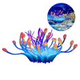 thumbnail image 1 of Decoración de pecera de acuario artificial, anémona de mar de silicona, decoración de ornamento de pecera Artificial, 1 of 3