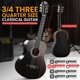 thumbnail image 3 of Kit de Guitarra Acústica para Principiantes Pyle, Tamaño 3/4, Instrumento para Niños y Adultos, 36 Pulgadas Negro Brillante, 3 of 4
