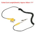 thumbnail image 5 of Uxcell Anti-Static ESD Grounding Cable Coiled Cord, with Clip Claw PU Grounding Wire 4pcs, 5 of 5