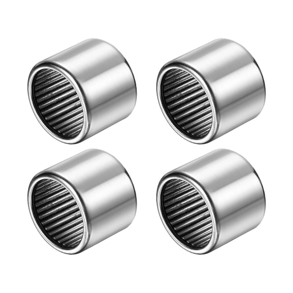 4 Pack B1616 Needle Roller Bearings, 1" Bore 1-1/4" OD 1" Width Open End Chrome Steel Bearings Hardened