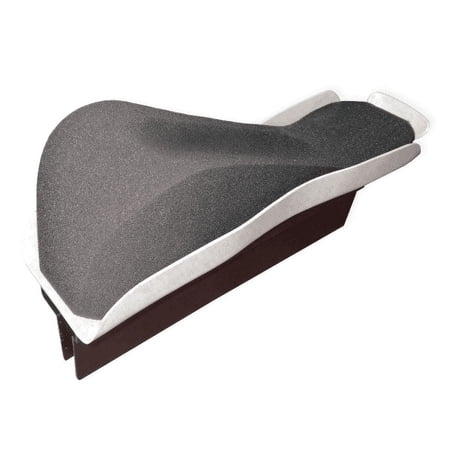Rehabilitation Advantage Right Side Wheelchair Arm Tray with Removable Foam Arm Elevator, Full Length, Gray, 21.5" x 5.5"