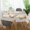 thumbnail image 3 of Yayeee Tablecloths 54" x 72" Rectangle Wrinkle Resistant Party Table Cover, Watercolor Seashells, 3 of 8