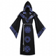 thumbnail image 4 of Capa medieval con capucha para hombre, disfraz de hechicero pagano, bruja y mago con estampado dorado, para Halloween, carnaval, fiesta, túnica gótica, 4 of 4