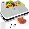 thumbnail image 1 of Selladora al Vacío Sistema Automático Nutrichef, Kit de Inicio, Diseño Compacto, Probado en Laboratorio, Modos de Alimentos Secos y Húmedos, Acero, 1 of 7