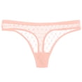 thumbnail image 2 of HUPOM Plus Size Underwear Panties Thong Leisure Tie Seamless Waistband Pink L, 2 of 5