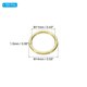 thumbnail image 2 of Anillos de salto abiertos Uxcell de 14mm, 100 piezas, bucles de anillo redondo de cobre sólido, conectores de cobre, 2 of 5