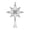 Silver, variant on 6.3 Inch Bethlehem Glitter Star Christmas Tree Topper, Lightweight Christmas Star Hollow Treetop, Rustic Tree Toppers Christmas Decorations, Christmas Tree Topper for 3-6 ft Trees 1Pc,Silver