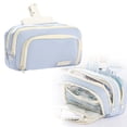 thumbnail image 4 of Large Capacity Pencil Case Fabric School Organizer For Students Pens Markers & Rulers (10.2x7.5 Inches), 4 of 9