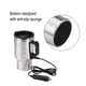 thumbnail image 3 of Taza calefactora eléctrica para coche CHAO 450 ml plata negro, 3 of 5