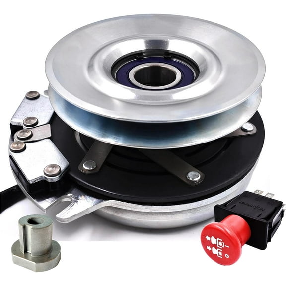 HD Switch Billet Pulley Blade Clutch 574607001 5218-247 & PTO Switch 582107601 Fits Husqvarna MZ28 MZ52 MZ61 MZ5424 MZ5225 MZ6128 MZT52 MZT61 FD52 FD61 Z454 Z460 Z460X Dixon DX148 DX152 DX161 Mower