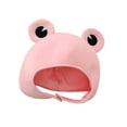 thumbnail image 3 of Sombrero de rana de peluche Soledad Disfraz de animal Gorro cálido de Invierno Rosa, 3 of 10
