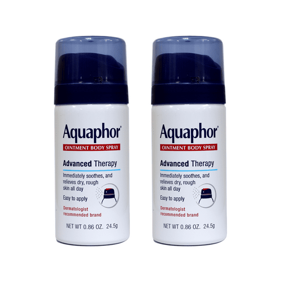 Aquaphor Ointment Body Spray Advanced Therapy Travel Size 0.86 oz Pack of 2