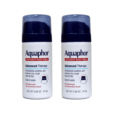 Aquaphor Ointment Body Spray Advanced Therapy Travel Size 0.86 oz Pack of 2
