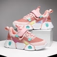 thumbnail image 2 of enyan Boys' Sneakers Athletic Slip On Sneakers Comfortable Bungee Running Sneakers for Girls (Toddler/Little Kid/Big Kid) Pink,12.5, 2 of 7