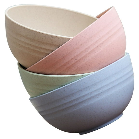 ONAPARTER 4 Pcs Bowl Set Flatware Microwave Safe Small Cereal Bowls Serving Eating Unbreakable Breakfast Salad ļ¼As Shownļ¼