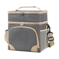 thumbnail image 2 of Portable Lunch Cooler Bag Insulated Lunch Box With Strap Handle Thermal Food Storage Tote Office Travel Picnic Camping Outdoor Carrying Organizer Reusable Meal Carrier, 2 of 6