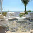 thumbnail image 6 of Addison Rugs Chantille Indoor/Outdoor Transitional Diamond Gray Washable Round Rug, 8' x 8', 6 of 6