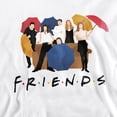 thumbnail image 2 of Friends Color Cut Out Unisex Adult Crewneck Sweatshirt, White, Medium, 2 of 4