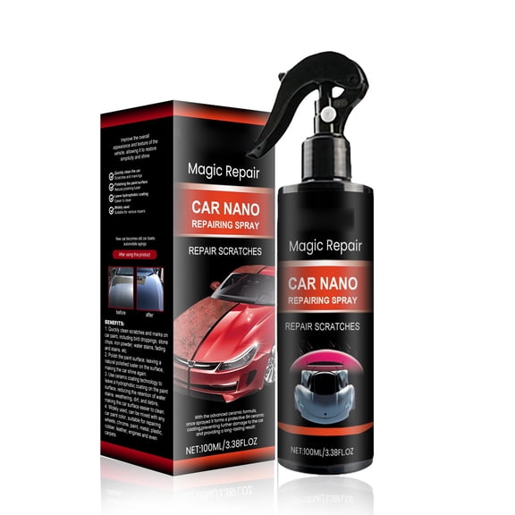 Fast-Acting Car Care Spray for Automotive Glass, Paint & Surface Polishing, Waterless Clean & Scratch Protection for Cars, Boats, Motorcycles & ATV