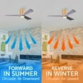 thumbnail image 3 of Matthews Fans - Irene-3HLK Three Blade Flush Mount Ceiling Fan with Integrated, 3 of 6