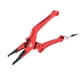 thumbnail image 5 of Alicates de pesca Zulema aleación de aluminio tijeras herramienta para quitar ganchos con cordón rojo, 5 of 6