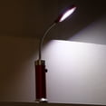 thumbnail image 3 of Tipo COB Lámpara de escritorio con luz LED y imán con pilas y cuello de cisne flexible rojo, 3 of 8