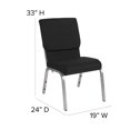 thumbnail image 4 of Bowery Hill Church Stacking Guest Chair in Black, 4 of 9