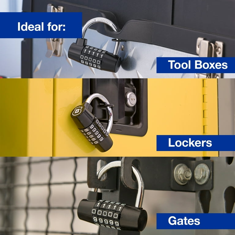Brinks, Small U-Bar Steel Resettable Padlock, 73mm, 1-3/4in