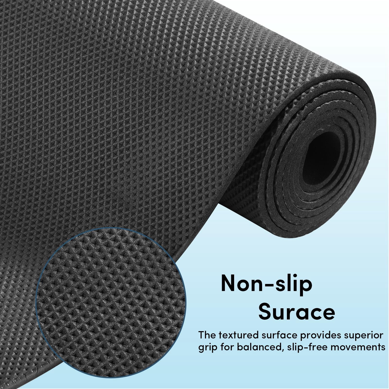 10 Pack Yoga Mats Bulk  68'' X 24'' 4mm Thick Black For And Adults Anti-slip Tear-resistant Exercise Mat Fitness Stretching Home Workout Gym Studio