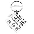 thumbnail image 3 of Engraved Keychain Gift, Usavan Stainless Steel Personalized Engraved Keychain, Romantic Hand-Drawn Heart Design Metal Keychain for Lover Friend Anniversary, 3 of 7