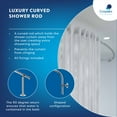 thumbnail image 7 of Croydex Luxury 78.5" Adjustable Curved Shower Curtain Rod, Maximises Space, Prevents Curtain Cling, 7 of 7