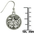 thumbnail image 3 of Jewelry Trends Sterling Silver Celtic Moon and Sun Tree of Life Round Filigree Dangle Earrings, 3 of 3
