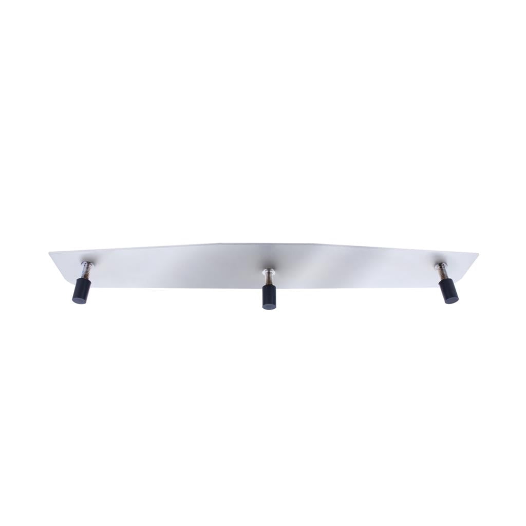 Pair of 3" X 18" Chrome Standard Bottom Mud Flap Weight Plates - Welded Stud