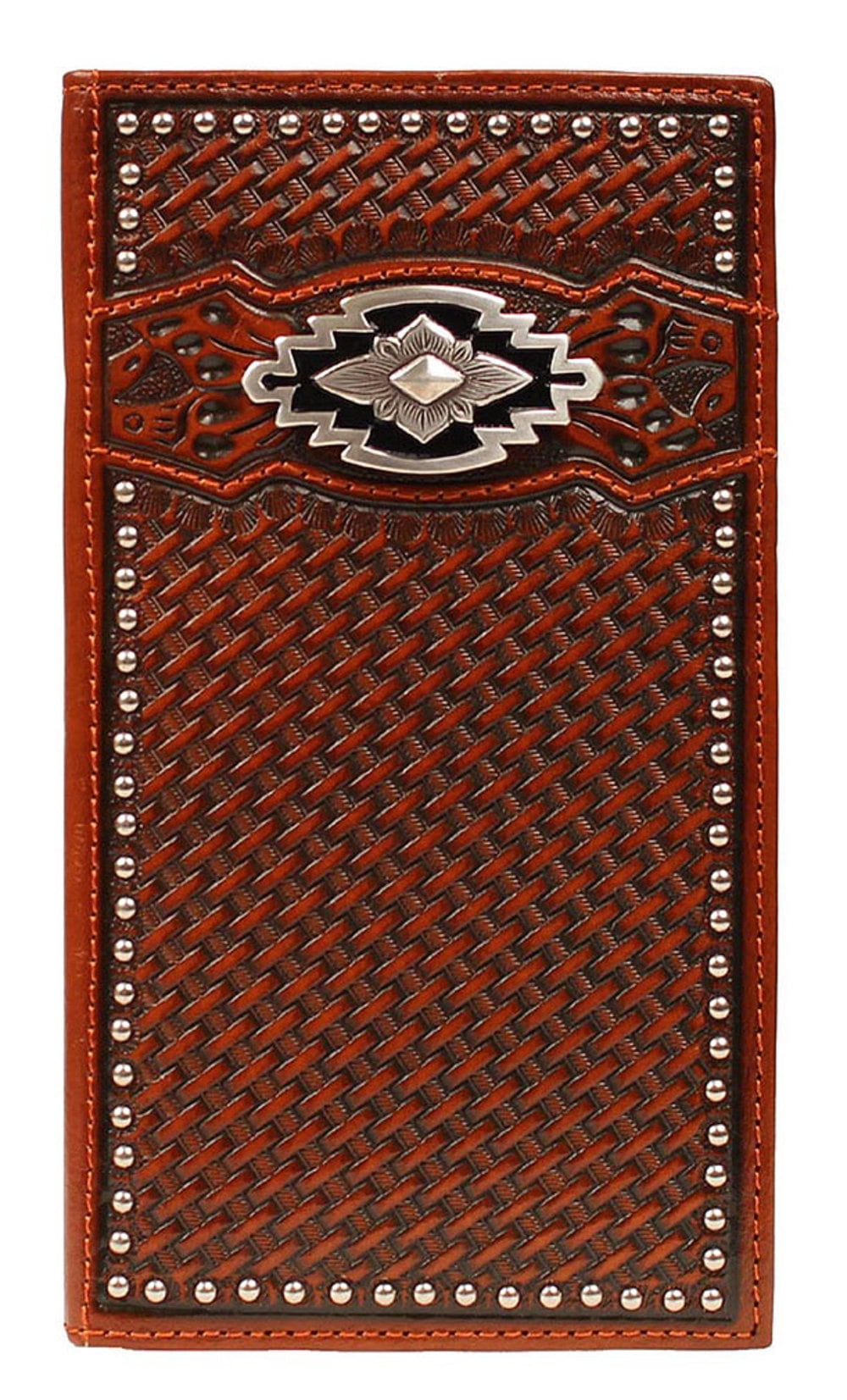 Ariat Accessories Men's Basket Weave Wallet BROWN OS