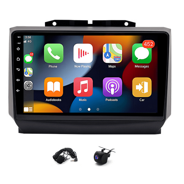Radio estéreo para coche Gsuatey para Dodge Ram 2013-2019, radio para coche con pantalla táctil, CarPlay inalámbrico, Android Auto, MirrorLink, navegación GPS, WiFi, Bluetooth, FM/RDS