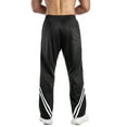thumbnail image 3 of Men’s Athletic Track Pants Loose Fit Drawstring Waist Straight Leg Lightweight Sportswear with Side Stripes for Workout Running Gym, 3 of 3