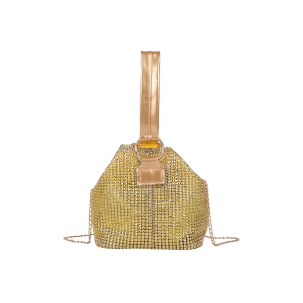 Bolsa de diamantes de imitación de moda para mujer, de teléfono con cadena de mensajero de hombro con diamantes Ndcxsfigh Para Estrenar