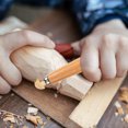thumbnail image 3 of Phenofice Woodworking Tool Set Engraving Tool Long Handle Wood Carving Tool Light Brown for Beginners 1 PCS, 3 of 8