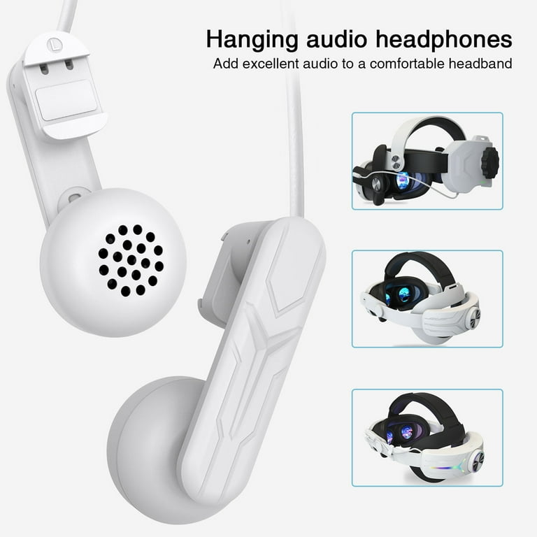 ANTBABA Adjustable Handing Audio Headphones for Meta Quest 3/2 VR